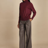 dolcevita over in lana merinos MIL LAU5 E14015 BORDEAUX milaura 