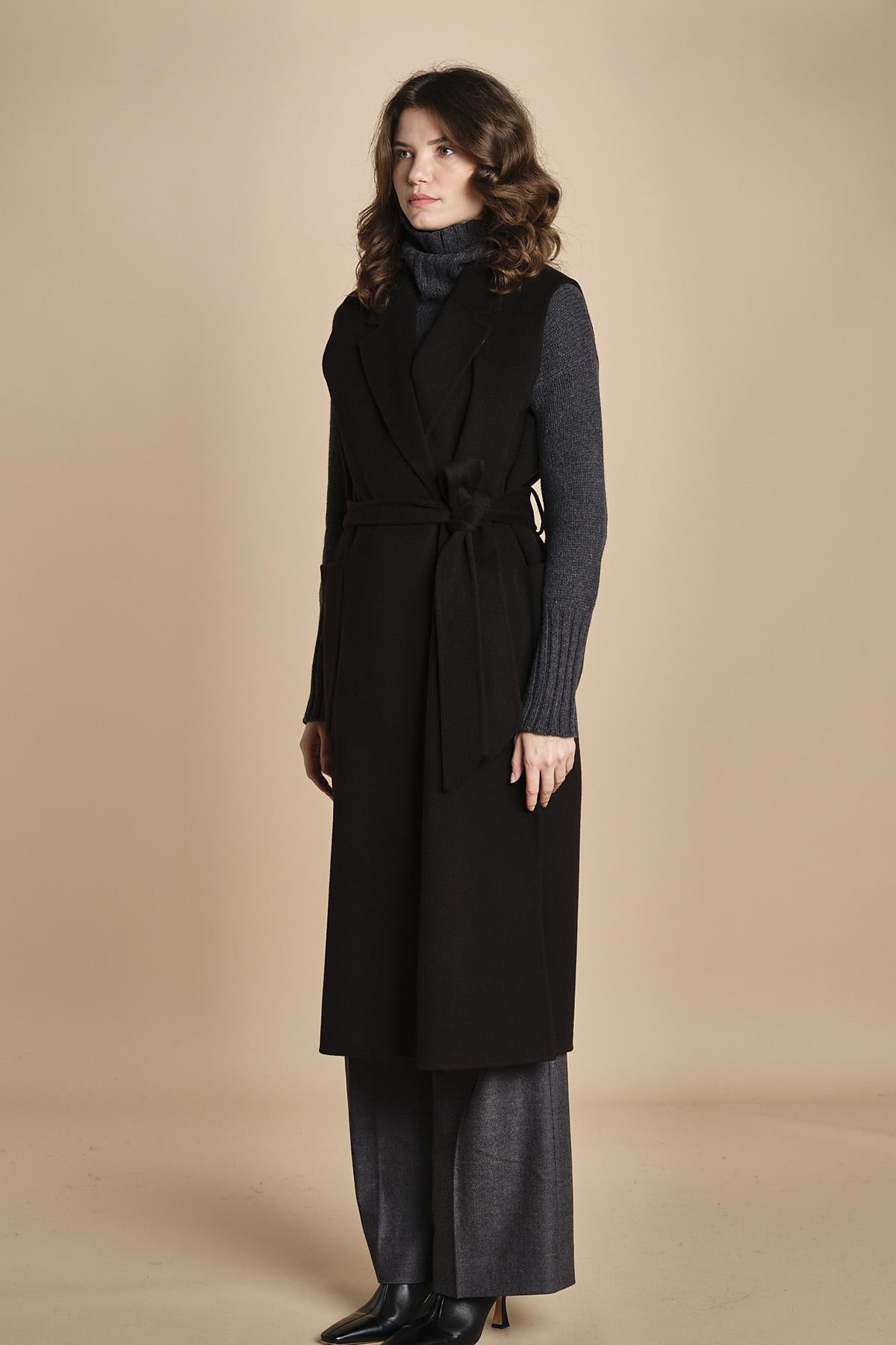 CLARISSA gilet double IO111126 BK999 ivy oak 