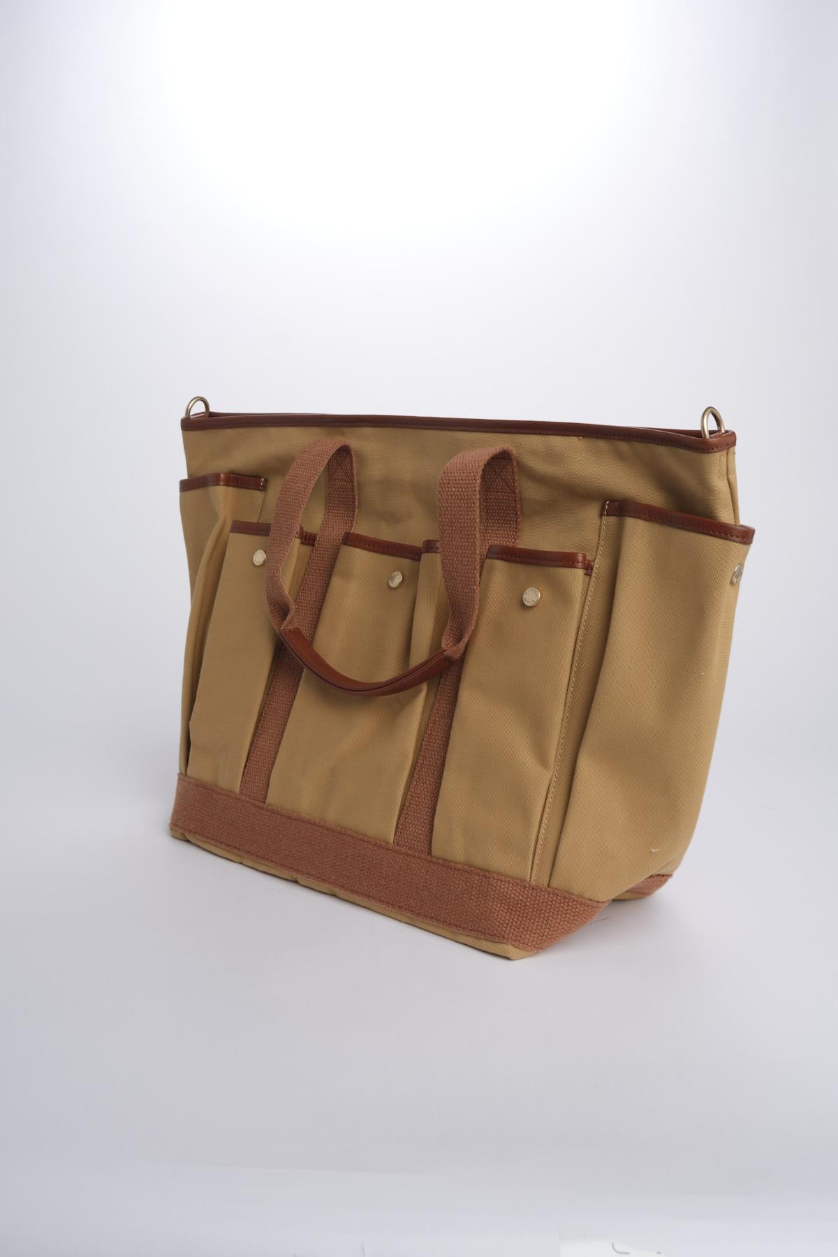 Borsa worker canvas pelle CABAS MULTIPOCH CAPPUCCINO479 vanessa bruno 