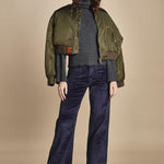 pantalone a zampa con taschine FAUVE WX NAVY fam 