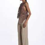 Gilet ILENIA fiore uncinetto ILENIA7710980867 48 quelledue 
