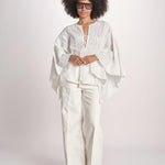 camicia a maniche lunghe WAGMA SIMPLY WHITE scarlett poppies 