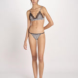 reggiseno triangolo in satin con pizzo LOVE LACE L25101005 ZEBRA PRINT love stories 
