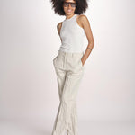 pantalone gessato 0142 22042 NATURALE aspesi 