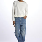 T-shirt felpa m/l WSW02 WHITE merz b 