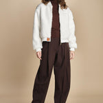 bomber in ecopelliccia BWSEWARDF5 WHITE bombers original 