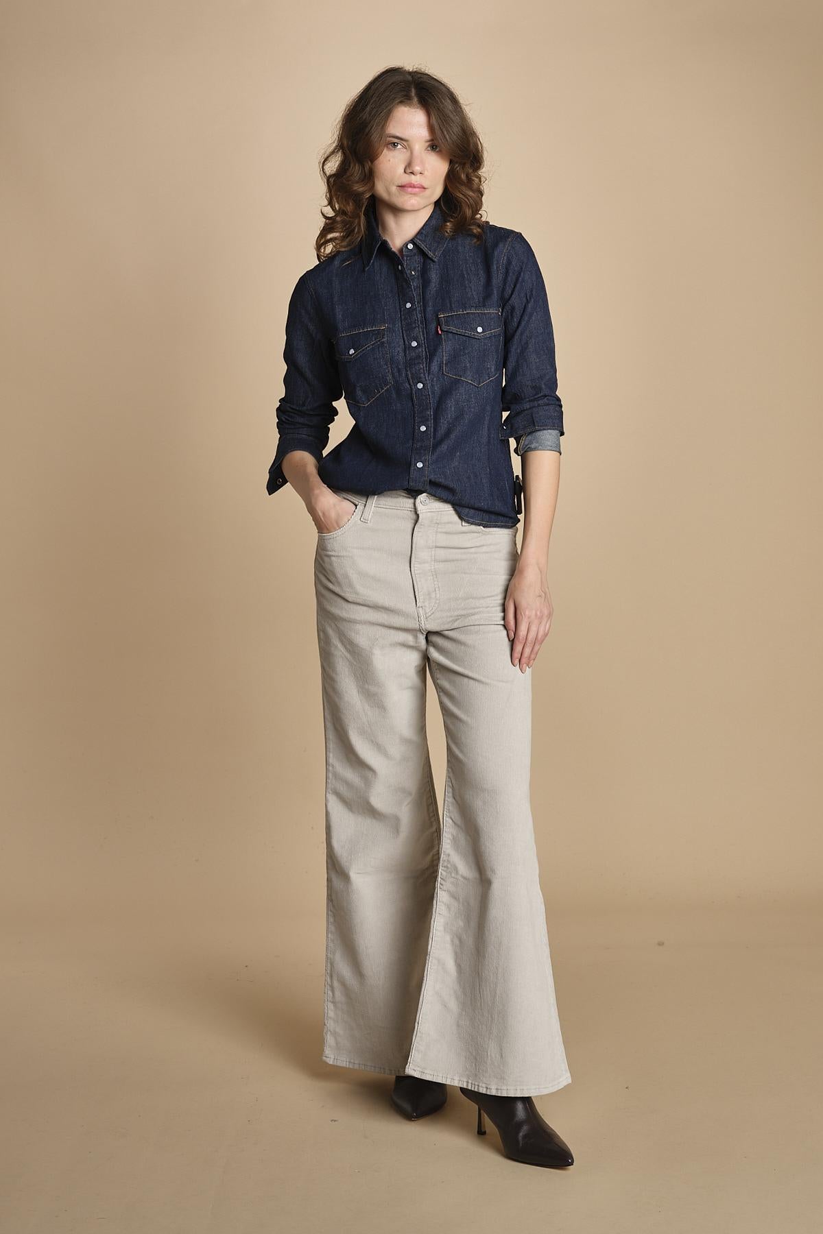 camicia in denim ICONIC WESTERN 16786 0101 levi's 