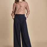 pantalone con pinces tela lana ADELFI 2525136072600 001 weekend maxmara 