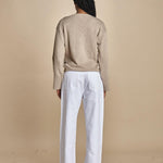 maglia con scollo a v e manica a campana by milaura. D2500894 806 CUMINO milaura 