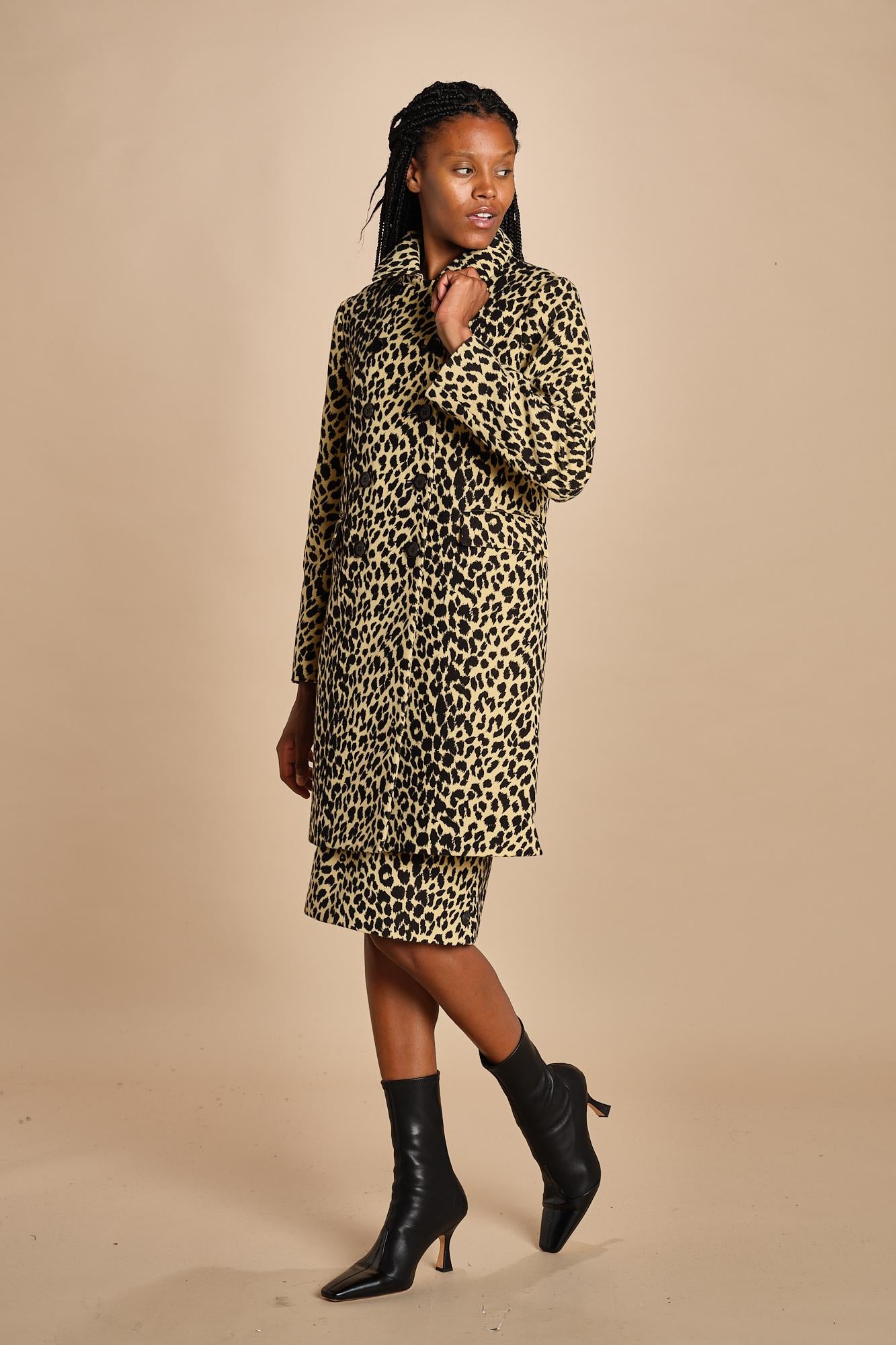 0761 cappotto doppiopetto  maculato 0761 12111 aspesi 