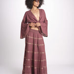 camicia cropped con nodo in lurex gessato JUNE WINE christianzen 