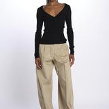 Cardigan GILI costine 5539106 BLACK herskind 