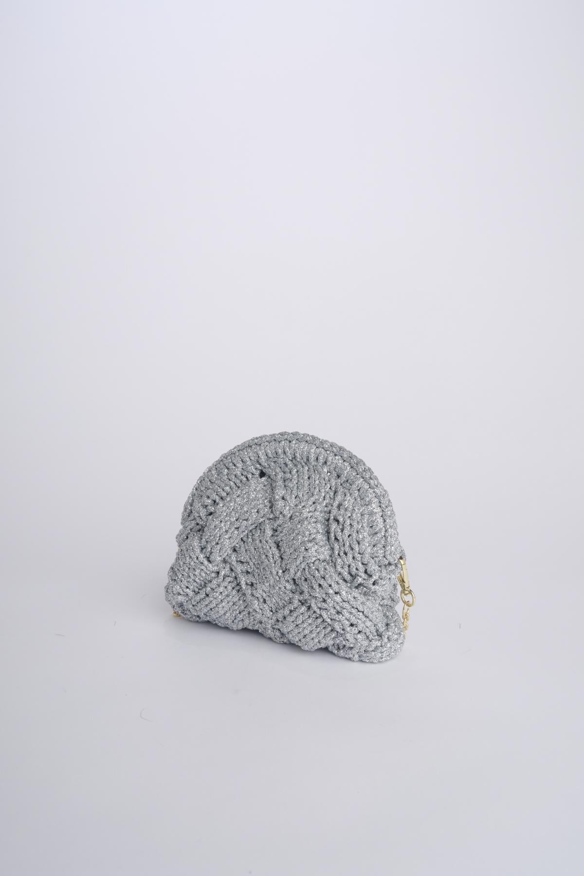 Clutch AURORA uncinetto AURORA GLITTER HR03 via mail bag 