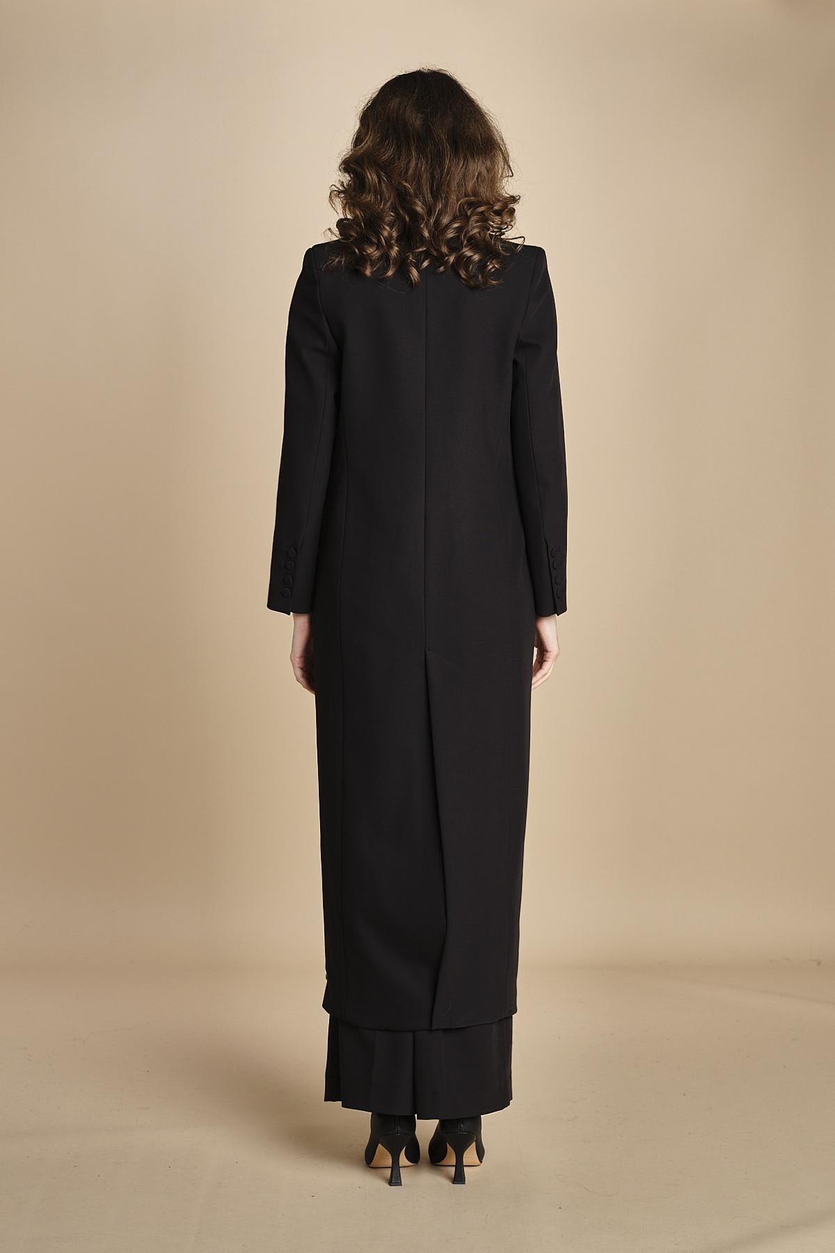 cappotto lungo smoking JIL ANN  IO1100X9049 BK999 ivy oak 