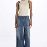 AMARI denim ricamati 080 BLUE sea ny 