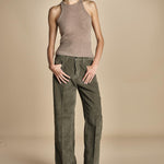 pantalone in velluto cropped ZELDA SILT true avenue 