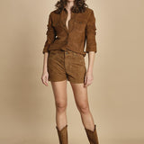 camicia in suede. RWSH01033 DAIM 207 zadig & voltaire 