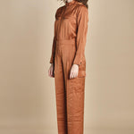 tuta in raso con zip CARMY PRALINE ba&sh 