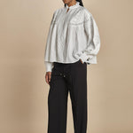 camicia con bottoncini e nervature DAHLIA 2HVA27-V09771 BLANC vanessa bruno 