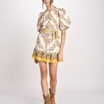 miniabito a fiori HILO STRIPES MINI DRESS 353546 HILO STRIPES SAND farm rio 