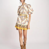 miniabito a fiori HILO STRIPES MINI DRESS 353546 HILO STRIPES SAND farm rio 