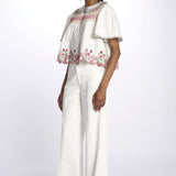 Camicia ANDY colletto punto smoke DM 1207 WHITE damson madder 