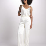 pantalone in satin JF009835 IVORY joseph 