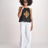top riocamo greche BE25204 BLACK benaras soleil 