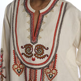 Camicia CINTHYA con ricamo plastron CINTHYA OFFWHITE fortela 