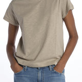 T-shirt girocollo m/c basic WSCT20 GREIGE merz b 