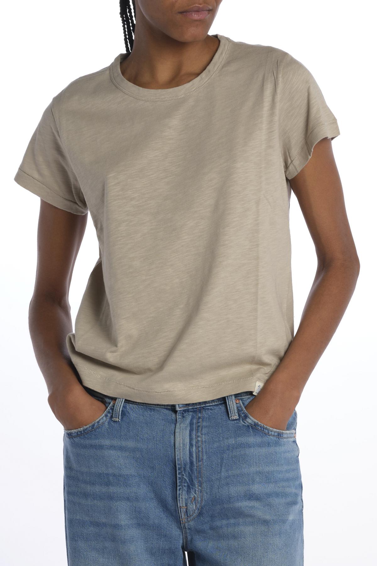 T-shirt girocollo m/c basic WSCT20 GREIGE merz b 