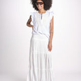 camicia con ricamo HEITABLATU BLANC laraethnics 