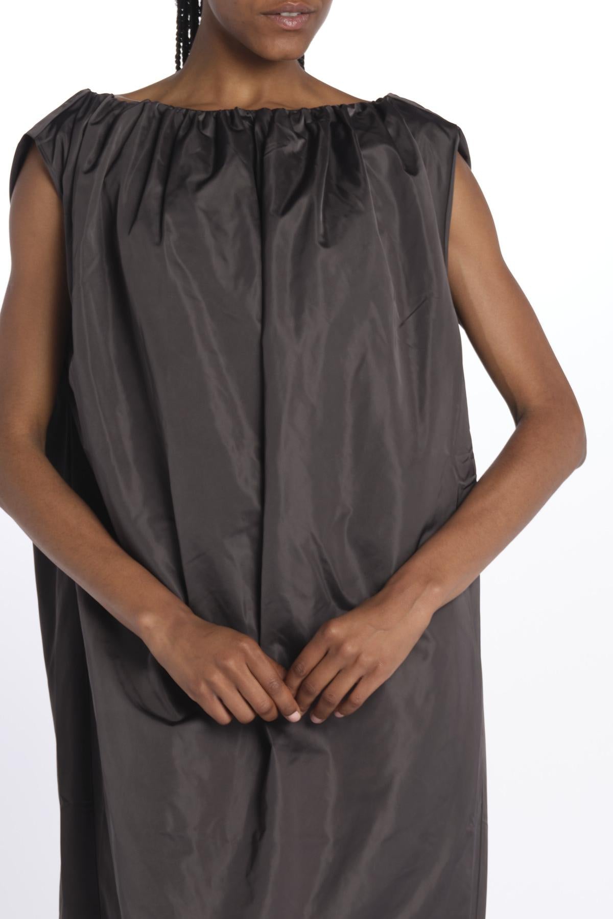 Abito VERONIKA raso midi 5594155 STEEL herskind 