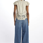 Top GIANNA pizzo macramè 026 BONE sea ny 