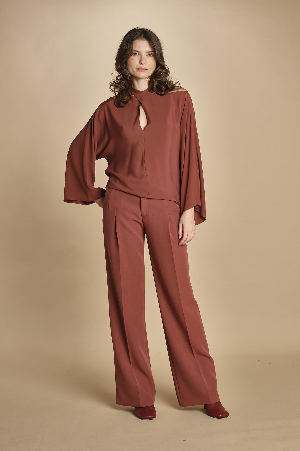 top in seta incrociato 31103-304 COCCIO 57 federica tosi 