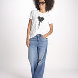 t-shirt manica corta con cuore nero JWTS02858 JUDO 103 zadig & voltaire 