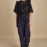 top ricamato SHANNA 121 BLACK sea ny 