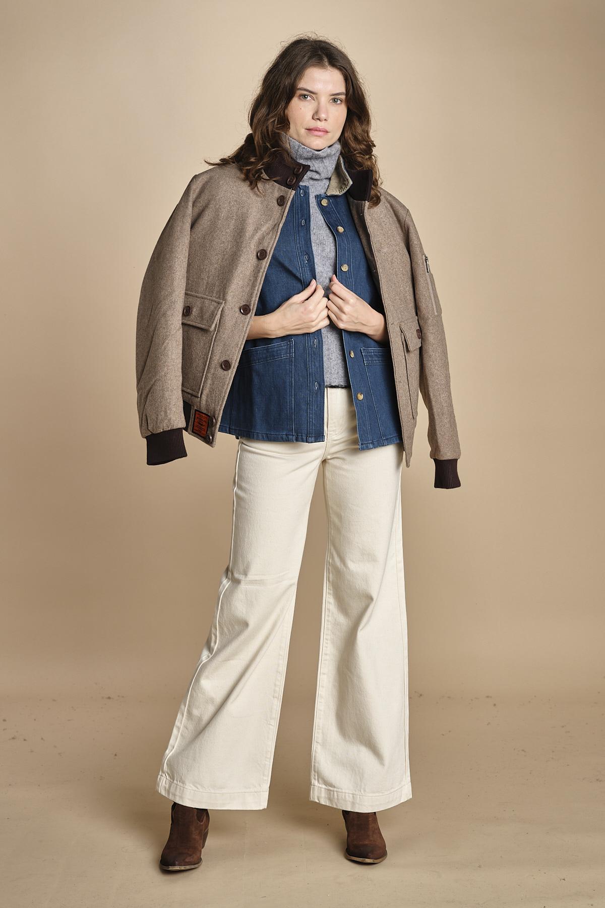 giacca camicia denim LV28CI BLU fam 