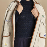 maglia girocollo jaquard RUBY 118 NAVY sea ny 