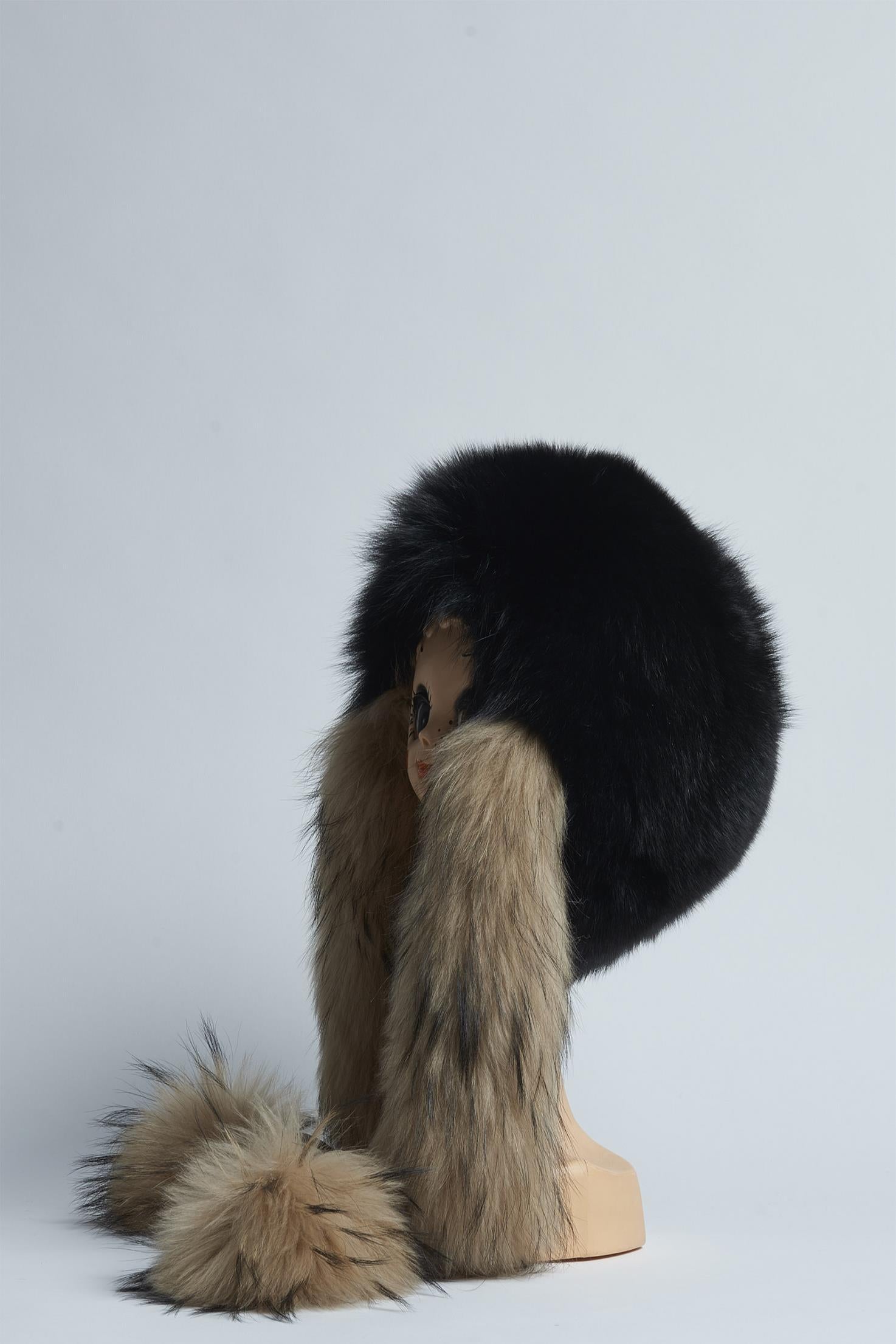 volpe orecchie pompom DPF105 COLBACCO NERO danielapi 