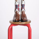 stivale texano con intarsio SHAILA CN003 BUTTERFLY fortela 