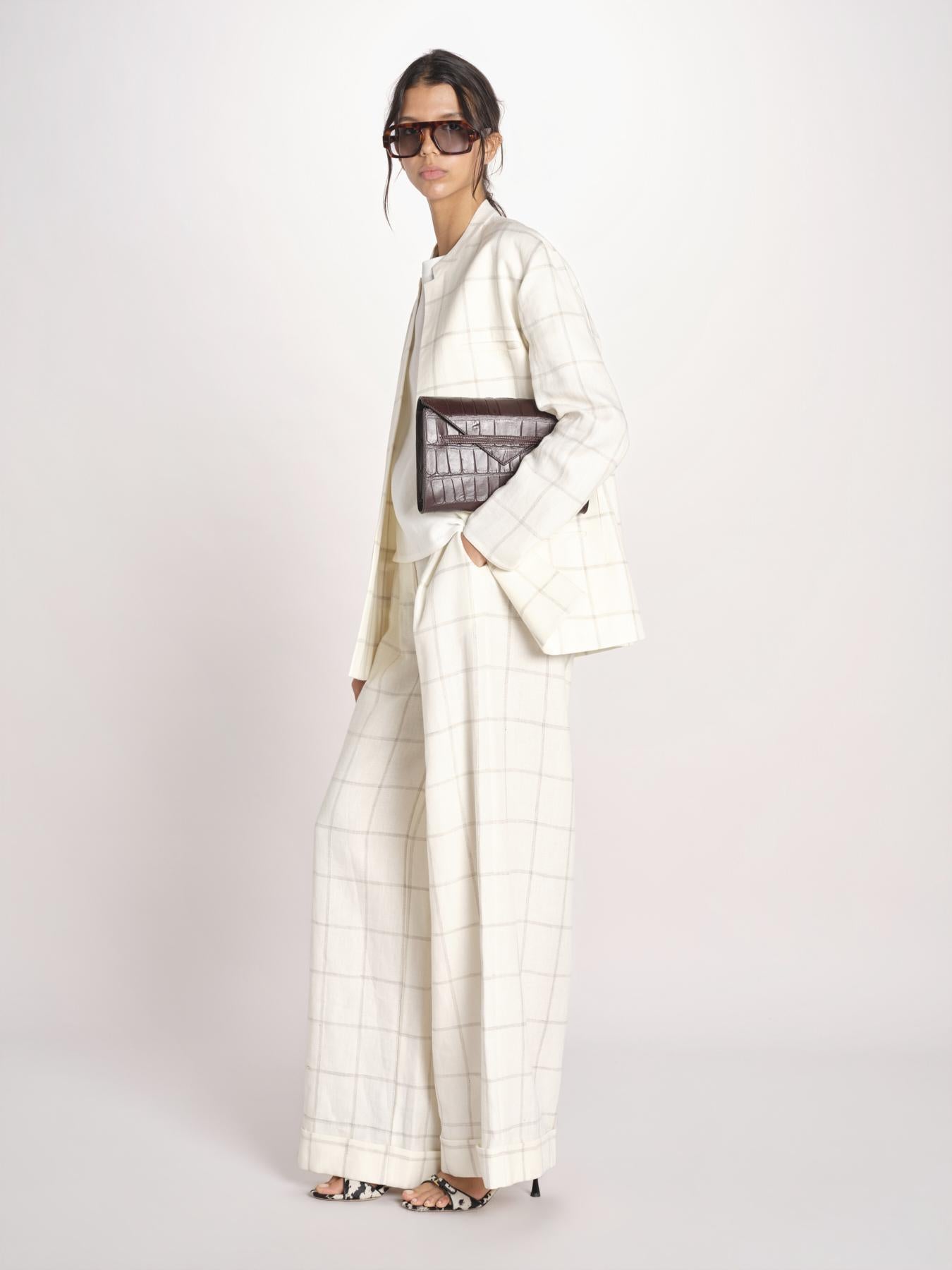 cluth in coccodrillo CLUTCH MORO milaura 