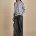 MIL LAU20 camicia over fin.16 MIL LAU20 E20181 GRGIO CHIARO milaura 