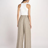 pantalone con due pinces MONIQUE 689 503 26 MORO quelledue 
