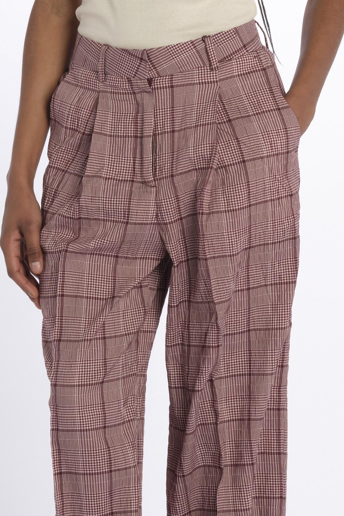 pantaloni seersucker principe di galles 179558 U106 scotch&soda 