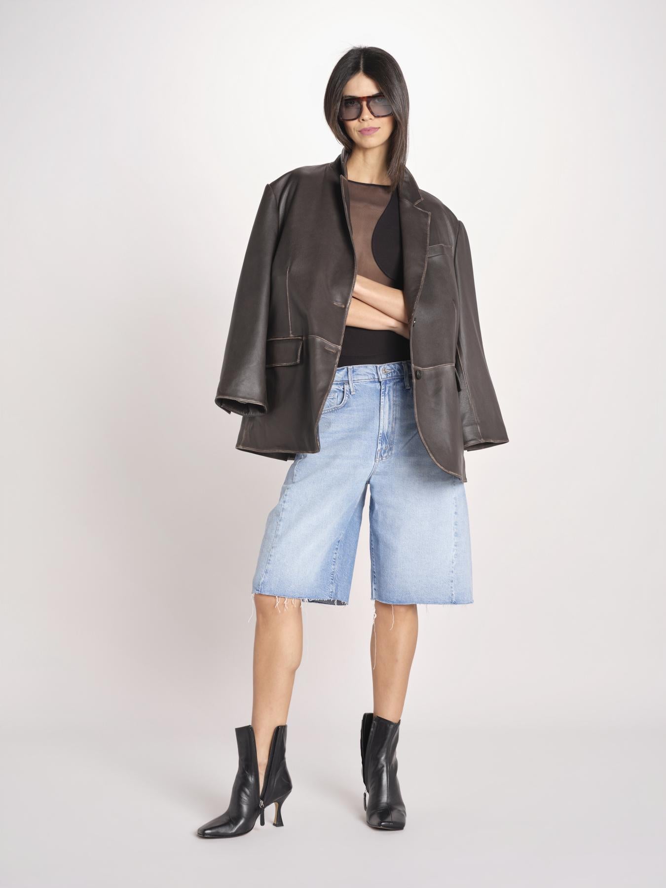 body trasparente asimmetrico FRONT ROW NERO undress code 