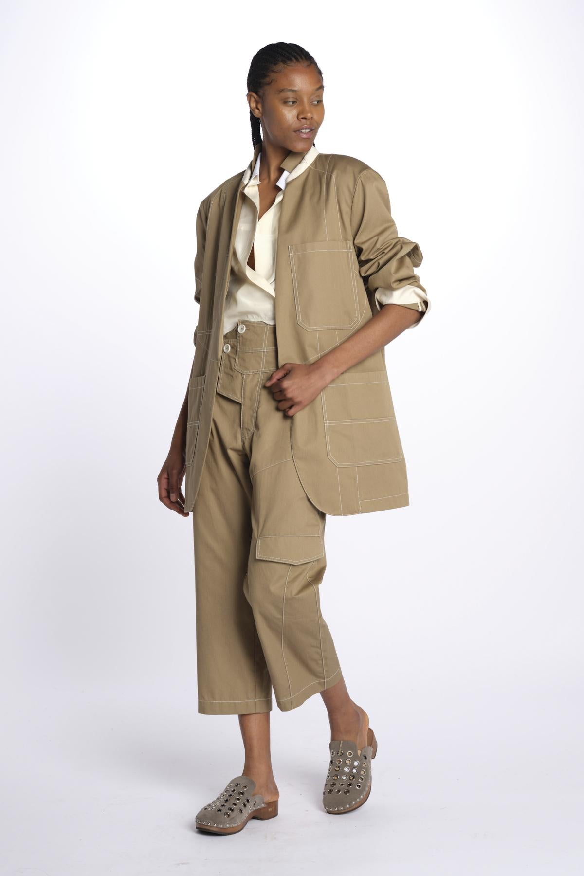 Giacca BIRKIN WORK BLAZER over 10315 070 KHAKI jejia 