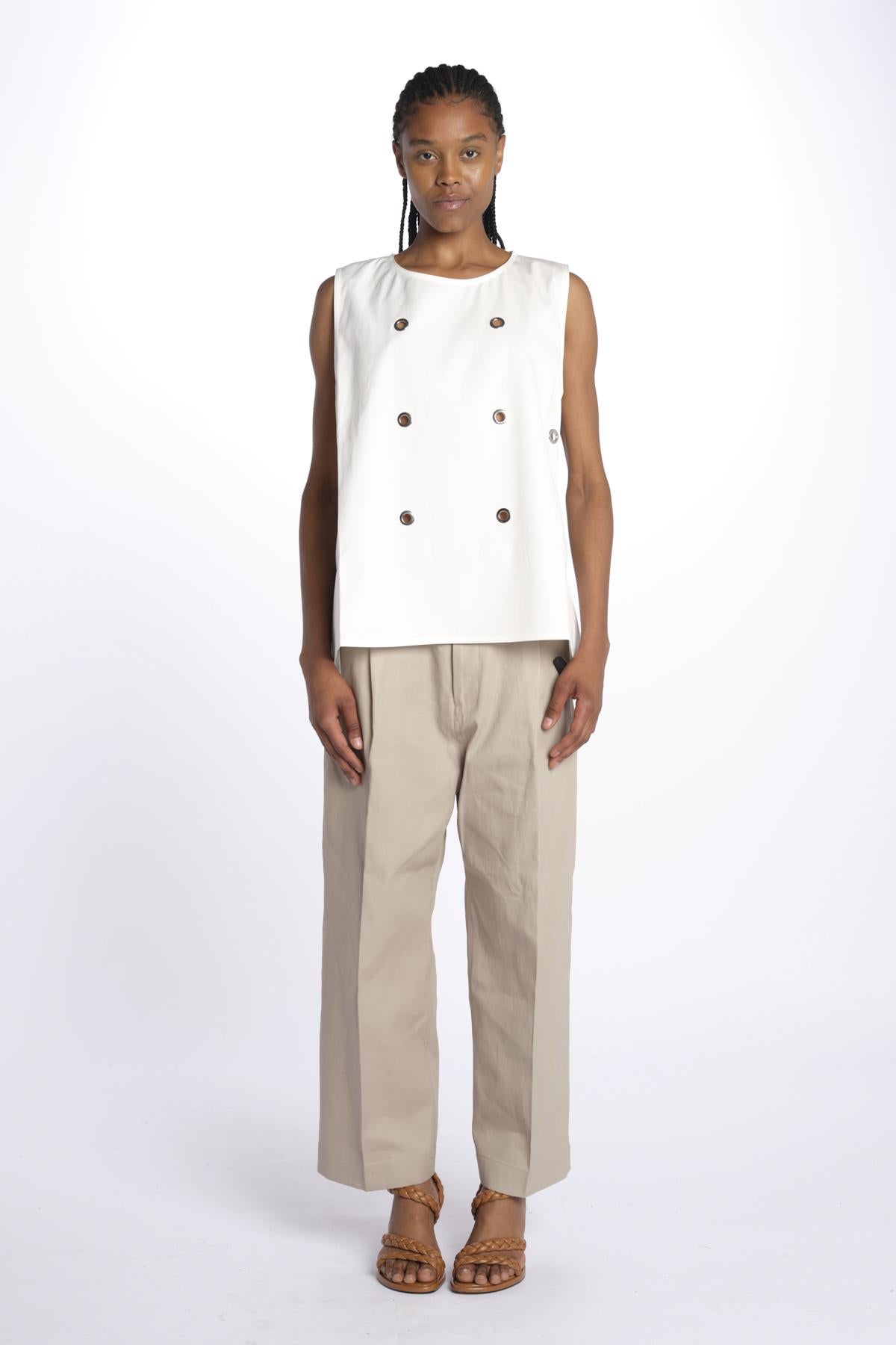 BRODY top con anelli BRODY OFF WHITE sofie d'hoore 