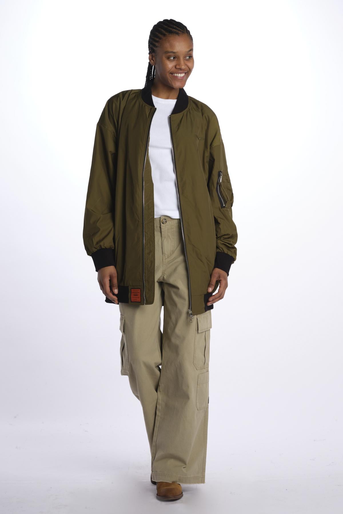 Bomber lungo unnsex MA204 KHAKI bombers original 