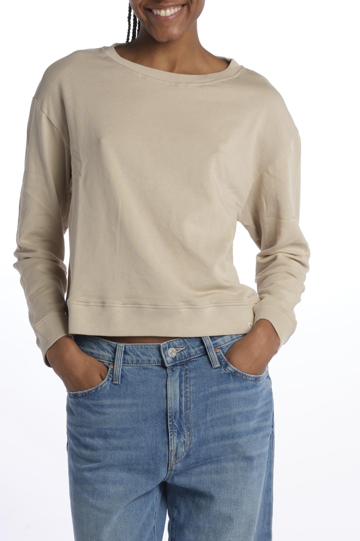 T-shirt felpa m/l WSW02 FEATHER GREY merz b 
